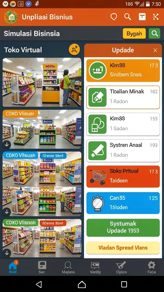 mr888 - Tampilan menarik di level awal permainan.