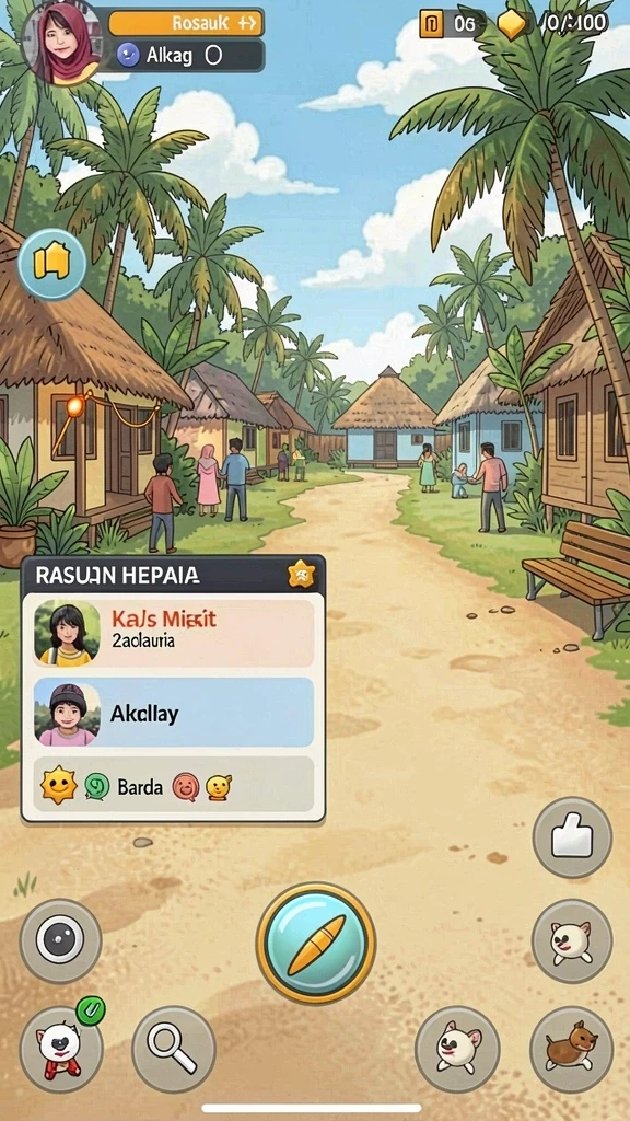 popwin - Tampilan awal permainan dengan grafis yang menarik.