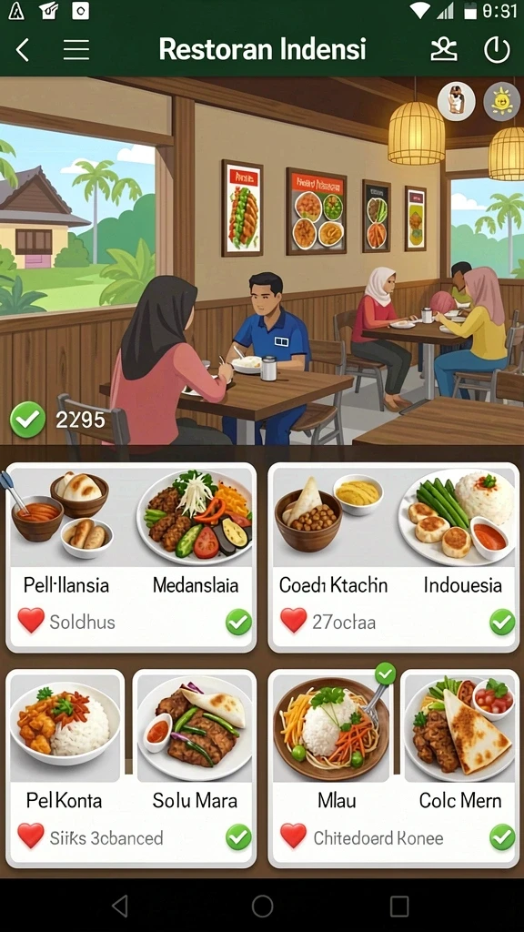 topanwin - Tampilan antarmuka pengguna yang menarik.